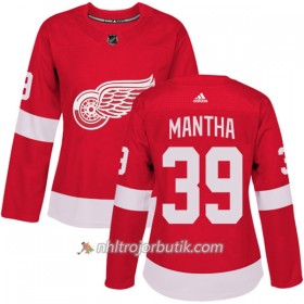 Dame Ishockey Detroit Red Wings Tröja Anthony Mantha 39 Adidas 2017-2018 Röd Authentic